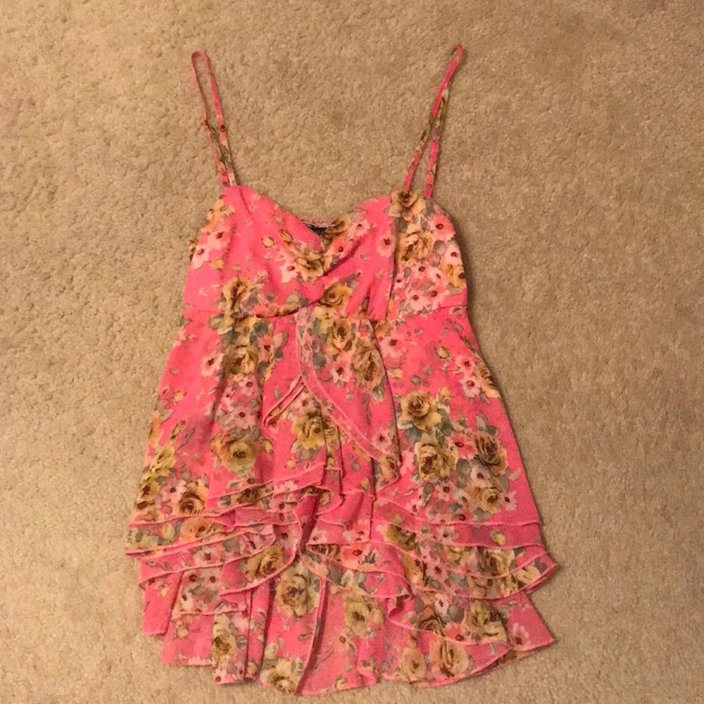 Flower Spaghetti Strap Shirt Size Medium